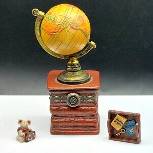 Boyds Bears Sebastian’s World Globe w/Columbus McNibble Mouse 2006 #23/1830 LE